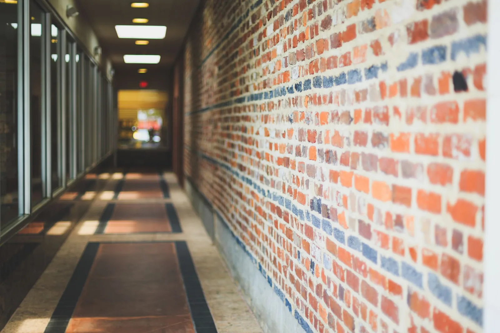 pointing brick wall