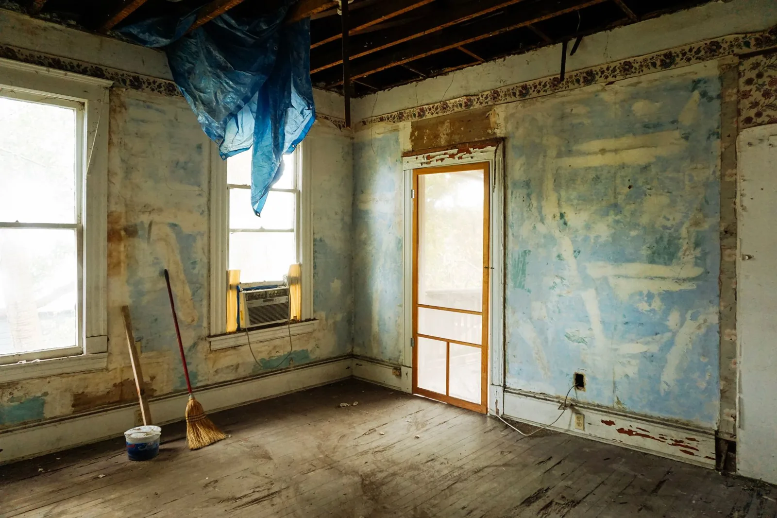 caulking window frame against drafts